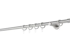 mydeco Maß-Gardinenstange mit Endstück Cap Edelstahl Ø 2 cm x 240 cm