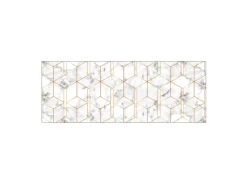 Outlet MySpotti Küchenrückwand Profix Cucina Nicole 160 x 60 cm Weiß-Gold