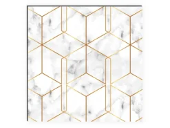 Outlet MySpotti Küchenrückwand Profix Cucina Nicole 160 x 60 cm Weiß-Gold