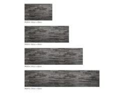 MySpotti Küchenrückwand Profix Cucina Black Bricks 160 x 60 cm Steingrau