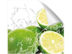 Hot Myspotti Küchenrückwandfolie Aqua Limette Selbstklebend 280 cm x 60 cm