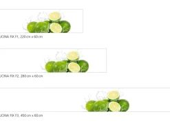 Hot Myspotti Küchenrückwandfolie Aqua Limette Selbstklebend 280 cm x 60 cm