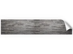 Myspotti Küchenrückwandfolie Black Bricks Selbstklebend 280 cm x 60 cm