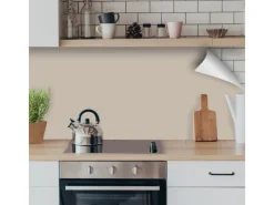 Myspotti Küchenrückwandfolie Perlweiß Selbstklebend 220 cm x 60 cm