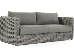 Natur24 Sands Sofa Kunststoffgeflecht Charcoal