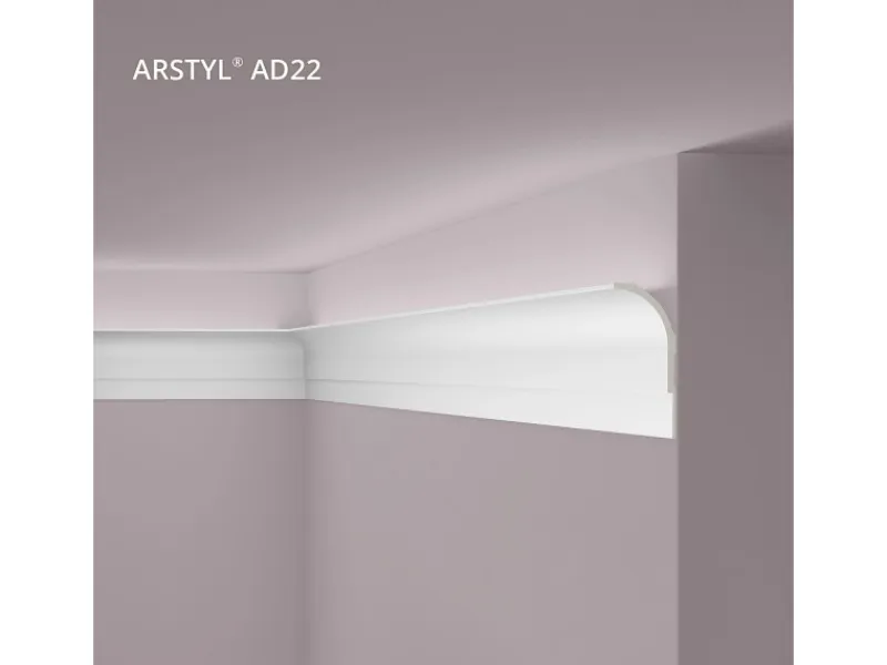 Outlet NOEL & MARQUET NMC AD22 ARSTYL Eckleiste Zierleiste Stuckleiste für Indirekte Beleuchtung 2 m 200 cm x 10 cm x 22,5 cm Weiß