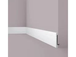 NOEL & MARQUET NMC FD15 WALLSTYL Sockelleiste Zierleiste Stuckleiste 2 m 200 cm x 1,8 cm x 15 cm Weiß