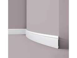 Discount NOEL & MARQUET NMC FL2 Flex WALLSTYL Flexible Sockelleiste Zierleiste Stuckleiste 2 m 200 cm x 1,5 cm x 12 cm Weiß