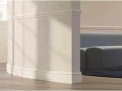 Discount NOEL & MARQUET NMC FL2 Flex WALLSTYL Flexible Sockelleiste Zierleiste Stuckleiste 2 m 200 cm x 1,5 cm x 12 cm Weiß