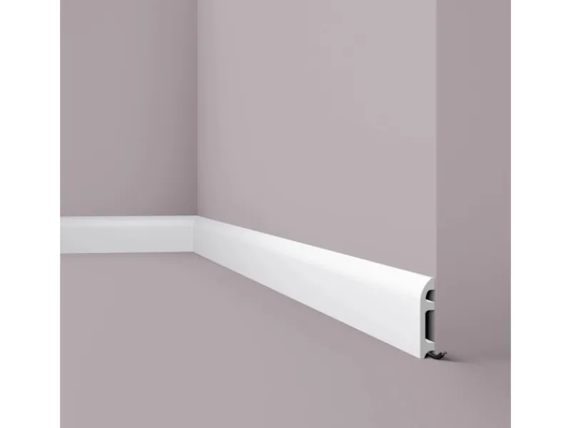 Discount NOEL & MARQUET NMC FL5 WALLSTYL Sockelleiste Zierleiste Eckleiste 2 m 200 cm x 2 cm x 10 cm Weiß