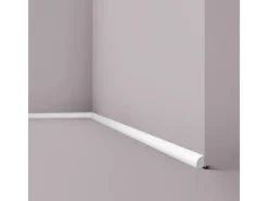 NOEL & MARQUET NMC FL6 WALLSTYL Sockelleiste Zierleiste Stuckleiste 2 m 200 cm x 1,2 cm x 1,9 cm Weiß