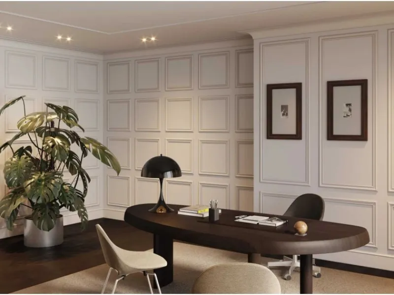 Clearance NOEL & MARQUET NMC FL17 WALLSTYL Sockelleiste Zierleiste Stuckleiste 2 m 200 cm x 1,8 cm x 17 cm Weiß