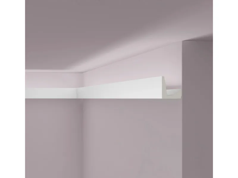 NOEL & MARQUET NMC IL5 ARSTYL Eckleiste Zierleiste Stuckleiste für Indirekte Beleuchtung 2 m 200 cm x 5 cm x 5 cm Weiß