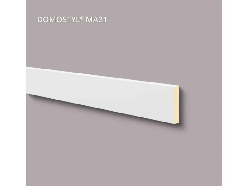 NOEL & MARQUET NMC MA21 DOMOSTYL Fenstersohlbank Fensterumrandung Fassadenprofil 2 m 200 cm x 2,5 cm x 12 cm Weiß