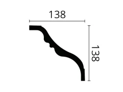 Discount NOEL & MARQUET NMC TI NOMASTYL Eckleiste Zierleiste Stuckleiste 2 m 200 cm x 13,8 cm x 13,8 cm Weiß
