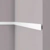 Hot NOEL & MARQUET NMC WD5 WALLSTYL Wand- und Friesleiste Zierleiste Stuckleiste 2 m 200 cm x 1 cm x 3,8 cm Weiß