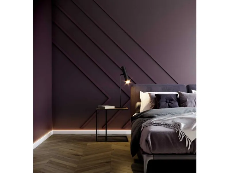 Hot NOEL & MARQUET NMC WD5 WALLSTYL Wand- und Friesleiste Zierleiste Stuckleiste 2 m 200 cm x 1 cm x 3,8 cm Weiß