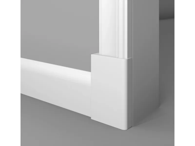 New NOEL & MARQUET NMC WL6 WALLSTYL Wand- und Friesleiste Zierleiste Türumrandung 2 m 200 cm x 2,2 cm x 7,5 cm Weiß