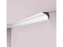 NOEL & MARQUET NMC WT15 WALLSTYL Eckleiste Deckenleiste Zierleiste Stuckleiste 2 m 200 cm x 7 cm x 7 cm Weiß