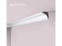 NOEL & MARQUET NMC WT15 WALLSTYL Eckleiste Deckenleiste Zierleiste Stuckleiste 2 m 200 cm x 7 cm x 7 cm Weiß