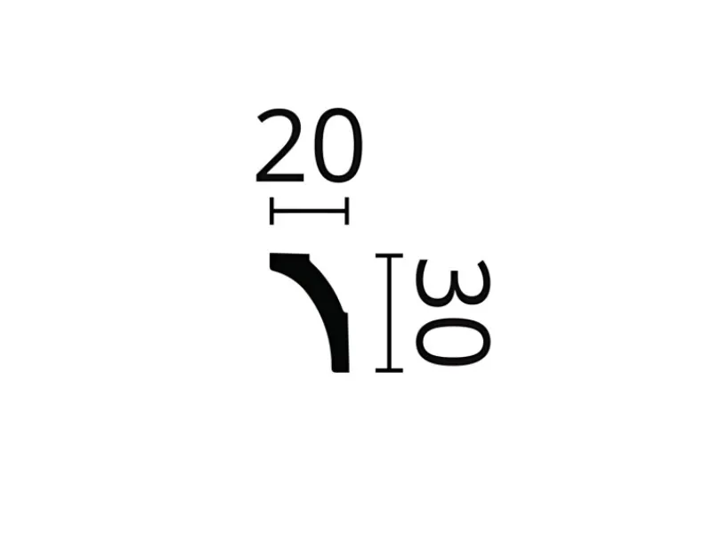 NOEL & MARQUET NMC WT8 WALLSTYL Eckleiste Zierleiste Sockelleiste 2 m 200 cm x 2 cm x 3 cm Weiß