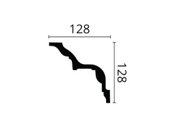 NOEL & MARQUET NMC Z24 ARSTYL Eckleiste Zierleiste Stuckleiste 2 m 200 cm x 12,8 cm x 12,8 cm Weiß