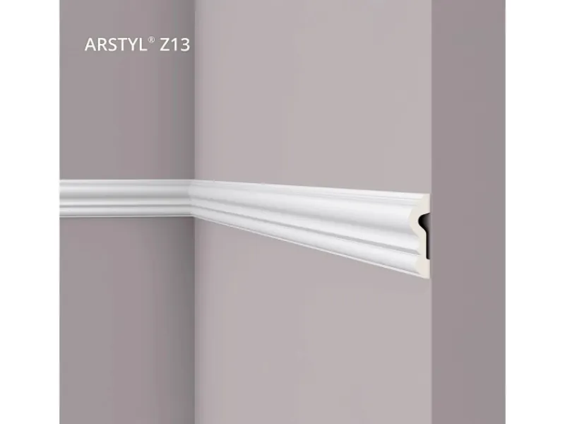 Clearance NOEL & MARQUET NMC Z13 ARSTYL Wand- und Friesleiste Zierleiste Stuckleiste 2 m 200 cm x 2,2 cm x 8 cm Weiß