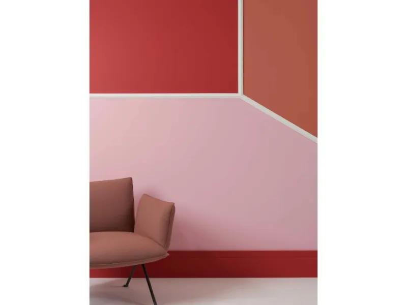 NOEL & MARQUET NMC Z10 Flex ARSTYL Flexible Wand- und Friesleiste Zierleiste Stuckleiste 2 m 200 cm x 1,8 cm x 3,8 cm Weiß