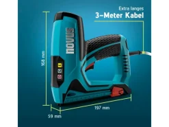 Discount Novus Tools Elektrotacker J-151 Premium-Tacker für Folien & Zierleisten 031-0361