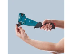 Novus Tools Hammertacker J-055 6–14 mm Typ G Premium-Tacker für Flachdrahtklammern mit Prallplatte für Oberflächenschutz 030-0454