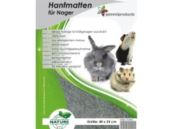 Online Nuber Hanf-Kuschelteppich 120 cm x 50 cm Grau