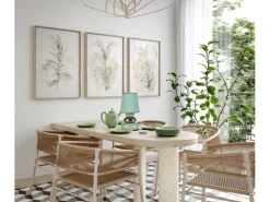 Online Näve Keramik-Tischleuchte Stoney Mint Ø 16 cm x 31 cm