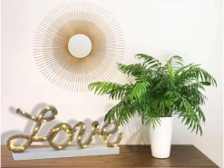 Näve LED-Deko-Tischleuchte Love Natur 20 cm x 45 cm x 5 cm