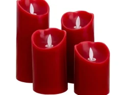 Näve LED-Kerzen 4er-Set Flamme schwingend