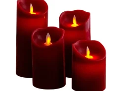 Näve LED-Kerzen 4er-Set Flamme schwingend