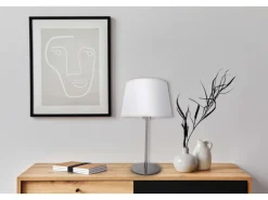 Outlet Näve Tischleuchte Bologna Beige Ø 25 cm x 45 cm