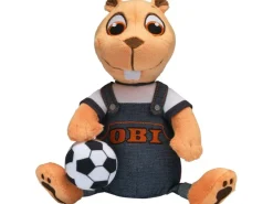 Best OBI Biber Plüschtier mit Fußball