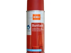 Outlet OBI Buntlack Spray RAL 3000 seidenmatt 400 ml Feuerrot