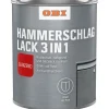 OBI Hammerschlaglack 3 in 1 Anthrazit glänzend 375 ml