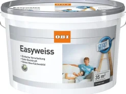OBI Innen- Wandfarbe Easyweiss matt 5 l