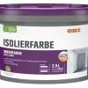 Outlet OBI Isolierfarbe Konservierungsmittelfrei Weiß-Matt 2,5 l