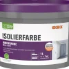 Hot OBI Isolierfarbe Konservierungsmittelfrei Weiß-Matt 1 l