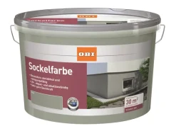 Clearance OBI Sockelfarbe seidenmatt 5 l Grau