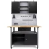 Clearance Ondis24 Werkbank Set Klaus 120 cm 1 Schrank LED Werkstatt