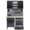 Ondis24 Werkstatt Set Entdecker 120 cm 1 Schrank Werkstatteinrichtung Werkbank