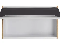 New Optifit Küchen-Oberschrank Linus984 60cm x 35,2cm x 34,9cm Anthrazit-Wildeiche