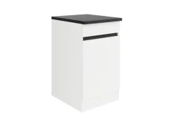 New Optifit Küchen-Unterschrank 50 x 88 x 60 cm Luca932 Weiß Anthrazit Weiß-Anthrazit