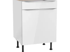 Optifit Küchen-Unterschrank Arvid986 60 cm x 87 cm x 58,4 cm Weiß