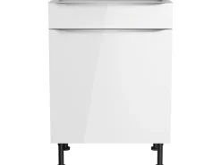 Optifit Küchen-Unterschrank Arvid986 60 cm x 87 cm x 58,4 cm Weiß