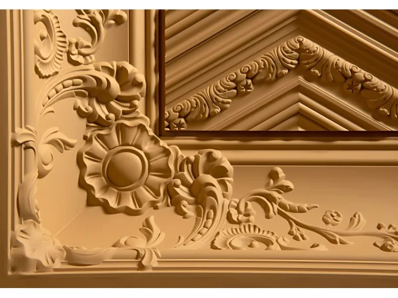 ORAC DECOR C338B LUXXUS Eckleiste Zierleiste Profilleiste Stuckleiste Weiß 2 m 200 cm x 18,4 cm x 18,4 cm Weiß